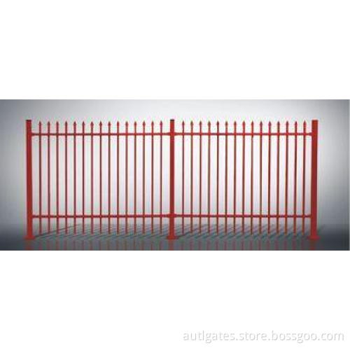 Red Residential Ornamental Aluminum Fence of Powder Coated